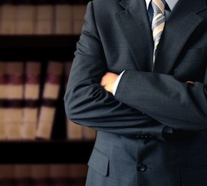 man in black suit