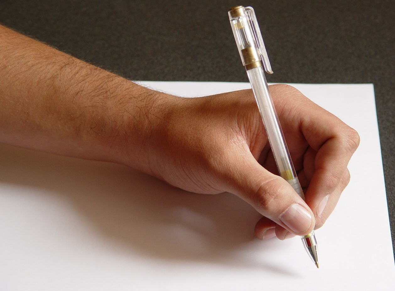 writing on paper