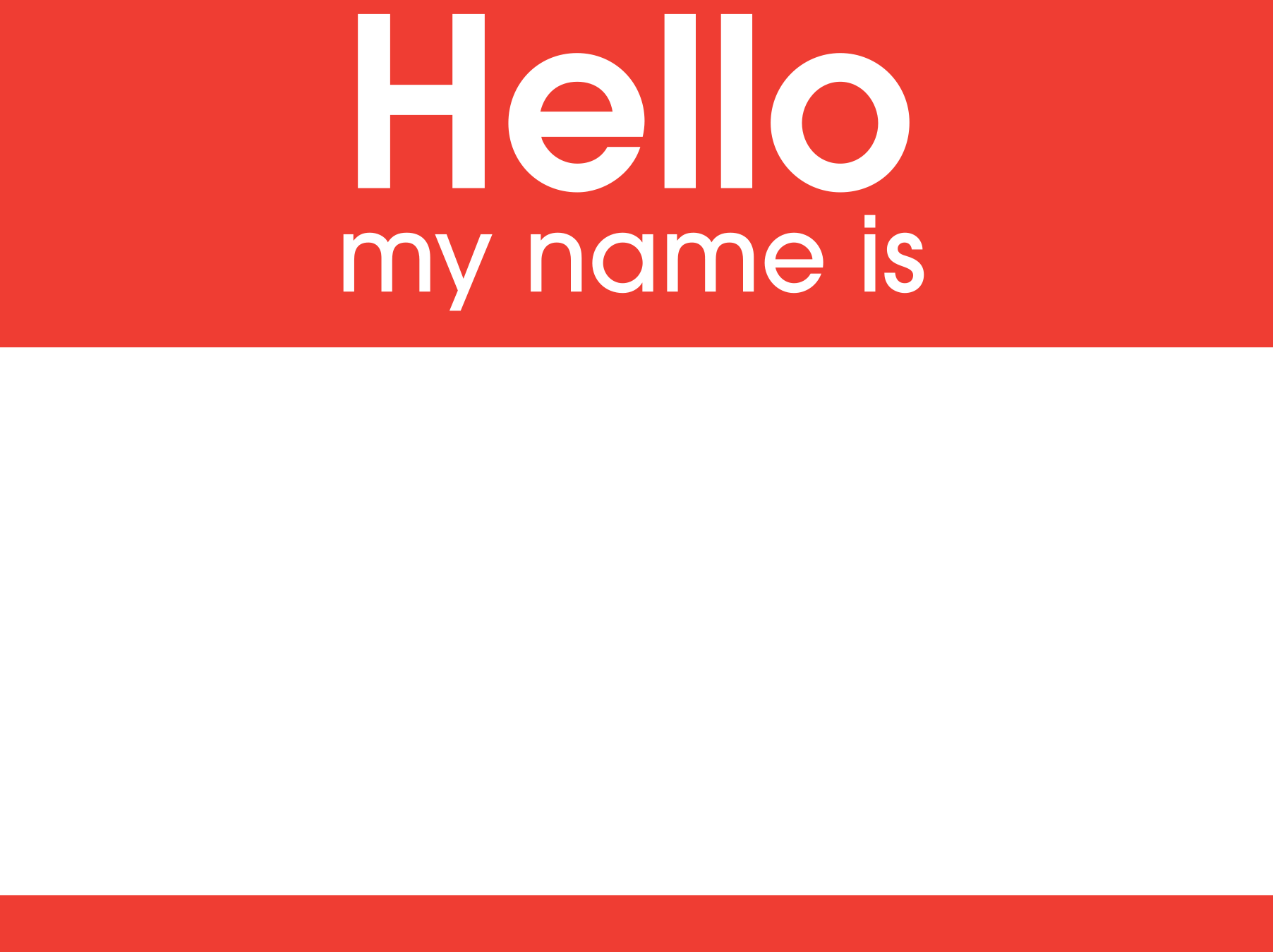 name tag